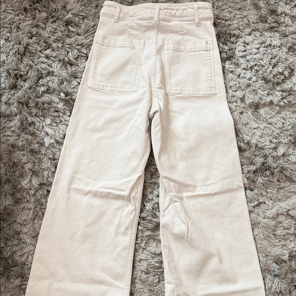 Zara Off-White Flare Jeans - Picture 5 of 5